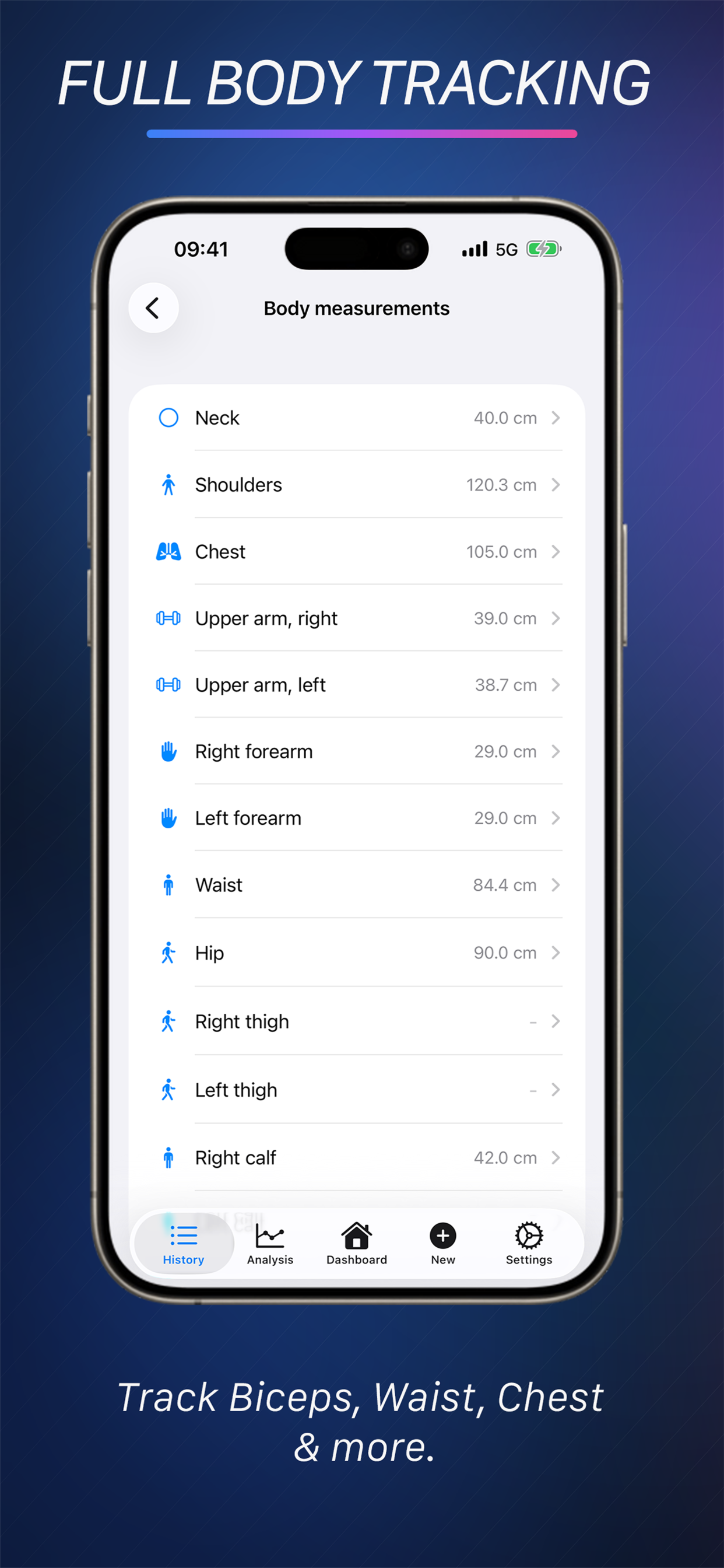 BodyTracker: Weight & Measures screenshot 8