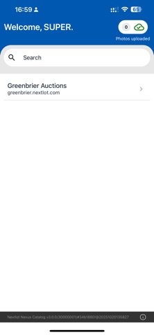 Nextlot Nexus Catalog iPhone screenshot