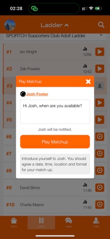 Sportch iPhone screenshot