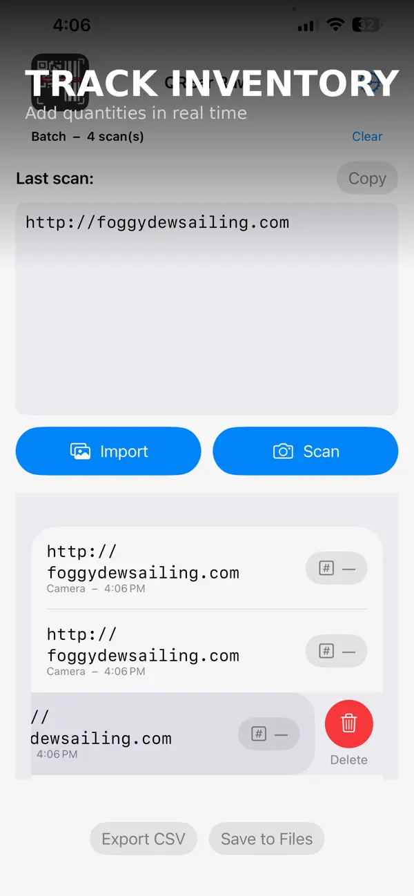 Screenshot #2 pour QRBar Raw • QR & Barcode Scan