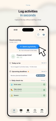 FunLog screenshot