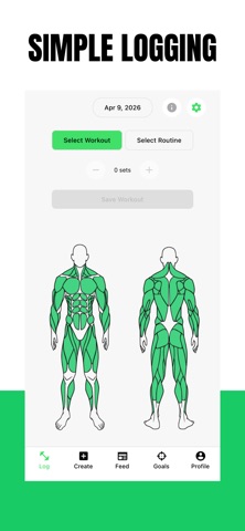 Liftly: Simple Workout Logging Screenshot 2 of 8