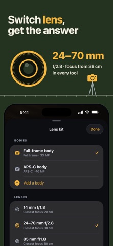 SharpStop Depth of Field Calc screenshot 5