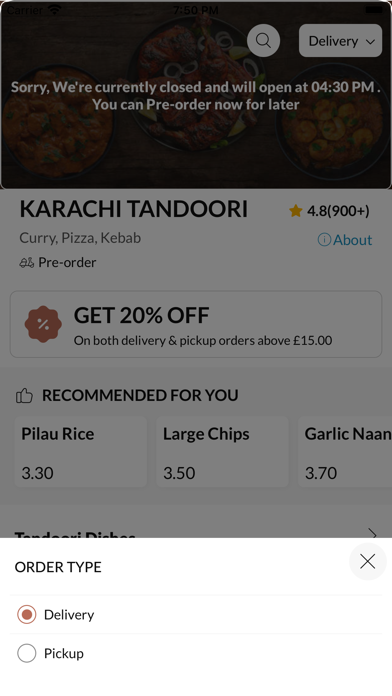 KARACHI TANDOORI Screenshot