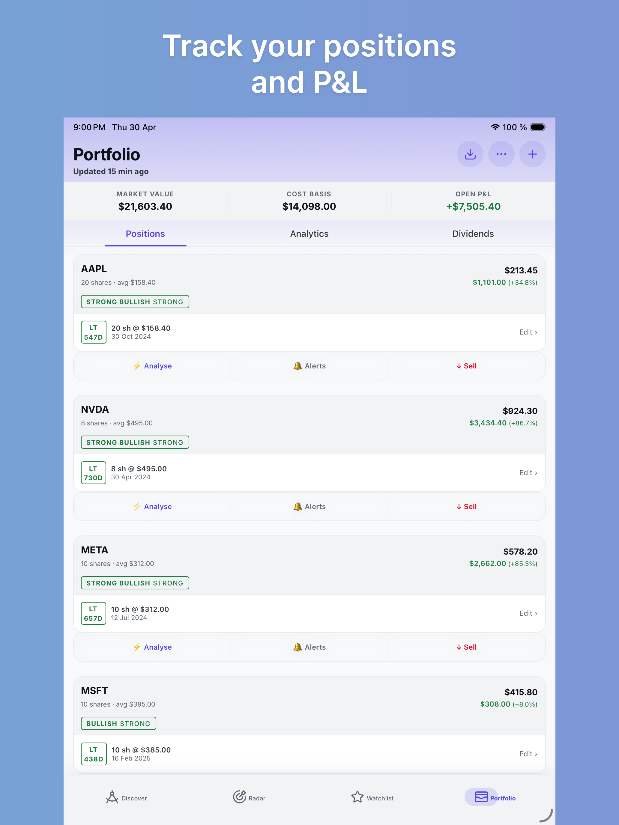 WatchSignal - AI Stock Signals