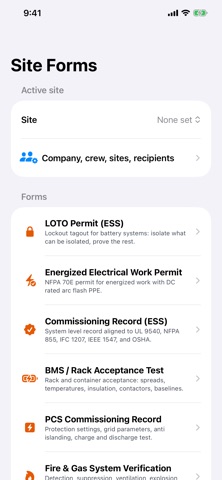 StoreWatt: BESS Field Toolkit iPhone screenshot