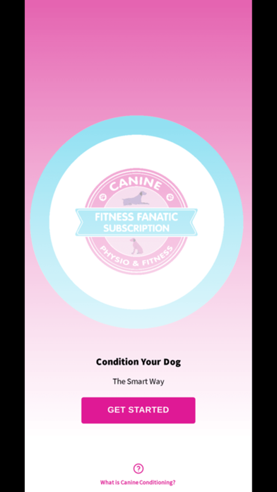 Canine Fitness App Screenshot
