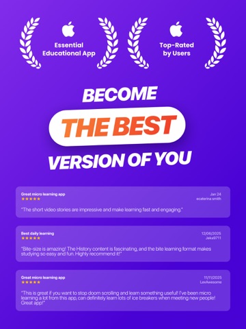 Knowlet: Daily Learning & Quiz iPad screenshot