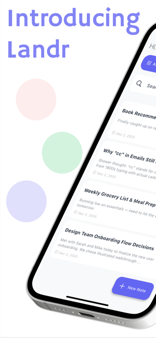 Landr - Ai Note Maker Screenshot 1 of 6