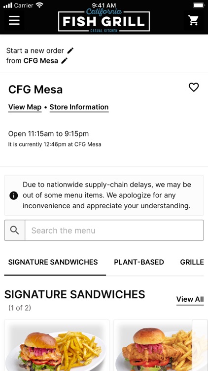 California Fish Grill Ordering screenshot-3