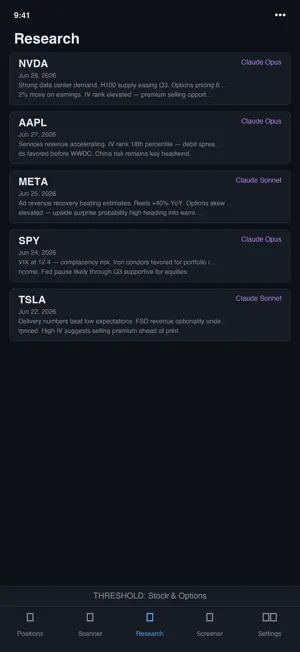 THRESHOLD: Stock & Options screenshot 2