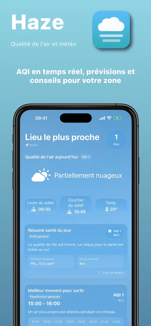 Screenshot #1 pour Haze: Qualité de l’air AQI