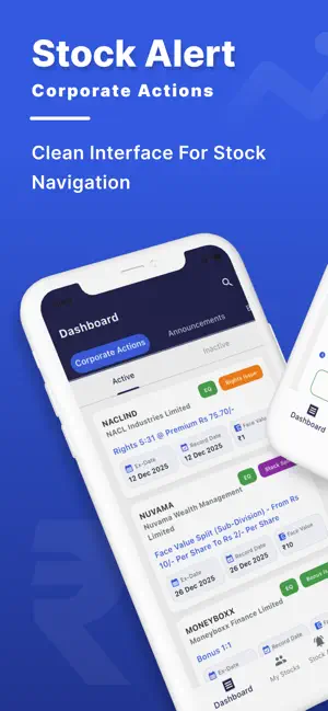 Stock Alert: Corporate Actions screenshot 1