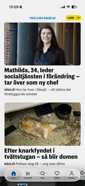 Smålands Dagblad screenshot 2