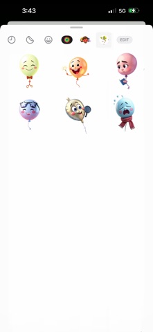 Floating Balloon Stickers iPhone screenshot