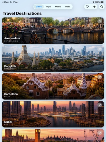 Travel Planner AI iPad screenshot