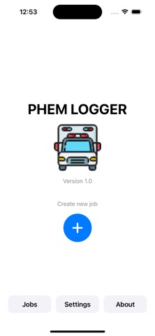 PHEM Logger Captura de pantalla de la aplicación