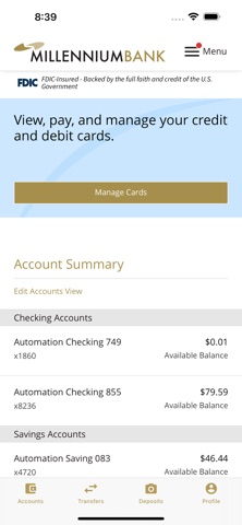 Millennium Bank Screenshot 3 of 5