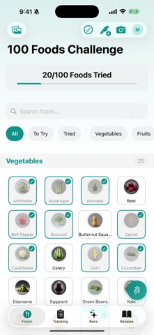 Tiny Tastes Tracker Screenshot 1 of 10