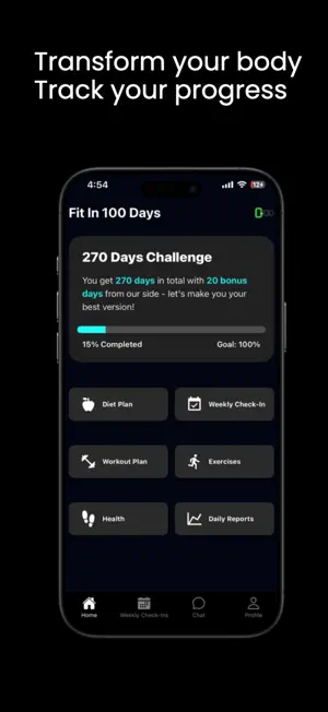 Fit In 100 Days screenshot 2