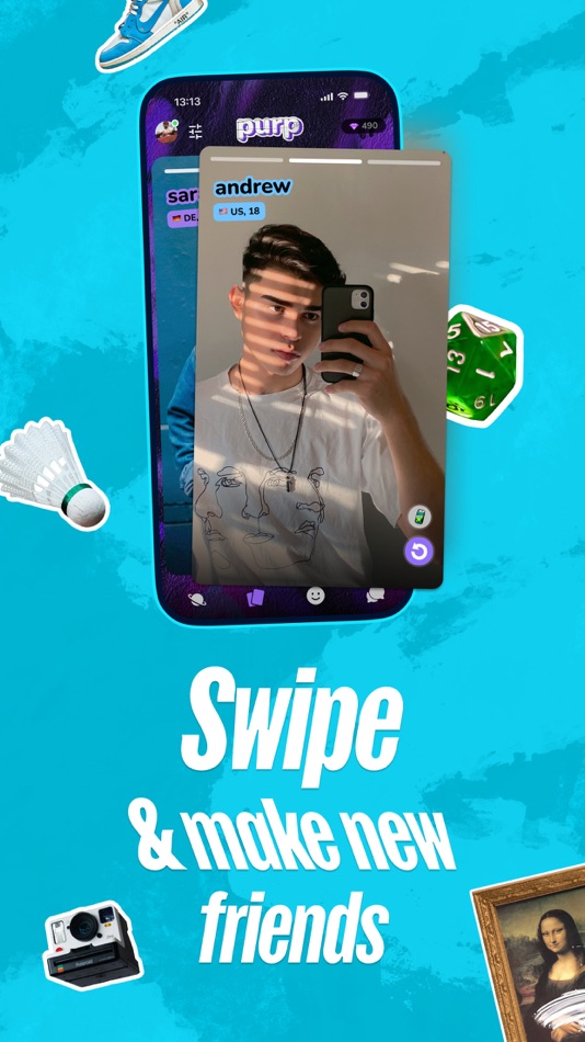 #2. purp - Make new friends (iOS) 由: PURP TECNOLOGIA LTDA