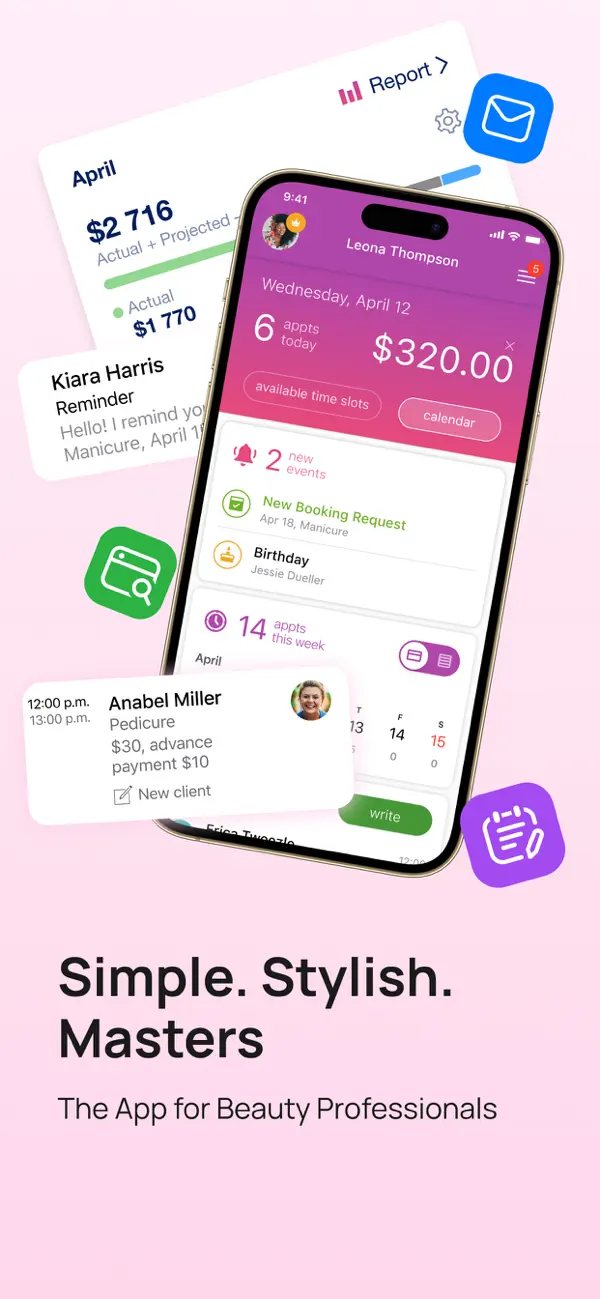 Screenshot #1 pour Masters Pro: Scheduling App