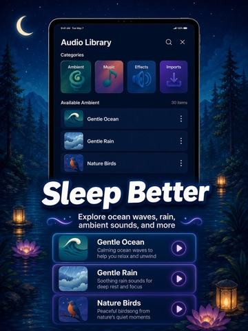 Sleep Orbit: ASMR 3D Sounds iPad screenshot