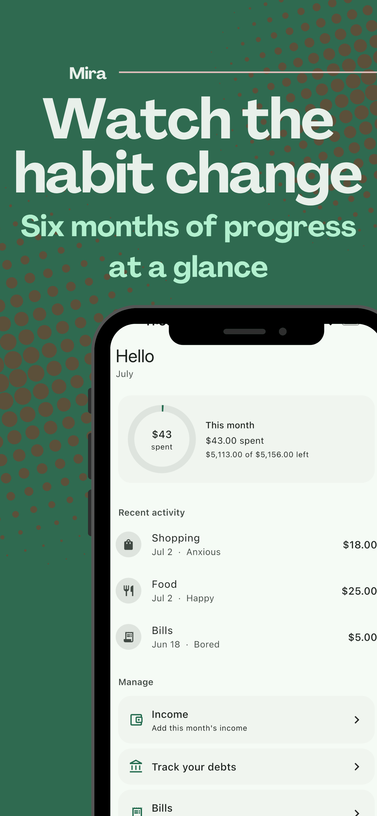 Mira: Money & Mood screenshot 4