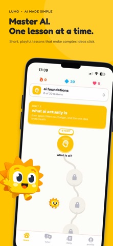 Lumo: Learn AI Daily iPhone screenshot