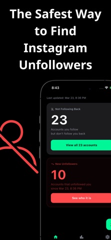 WhoLeftMe: Unfollower Tracker Screenshot 1 of 5