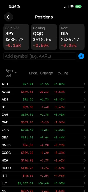 Stock Lists screenshot 2