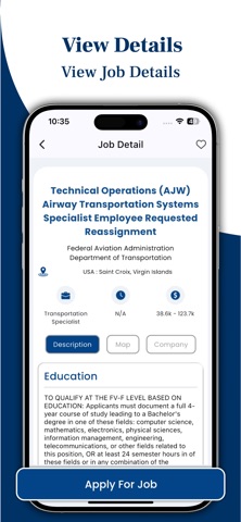USA Gov Job & Nearby Vacancy iPhone screenshot