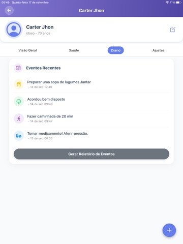 Zelumi - Cuidador iPad screenshot