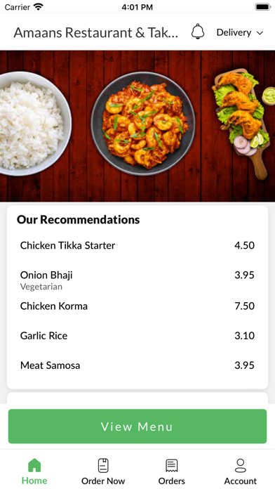 Amaans Restaurant & Takeaway Screenshot