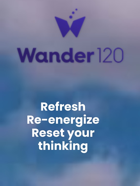 Wander120 - activate pause iPad screenshot 1 - Productivity app