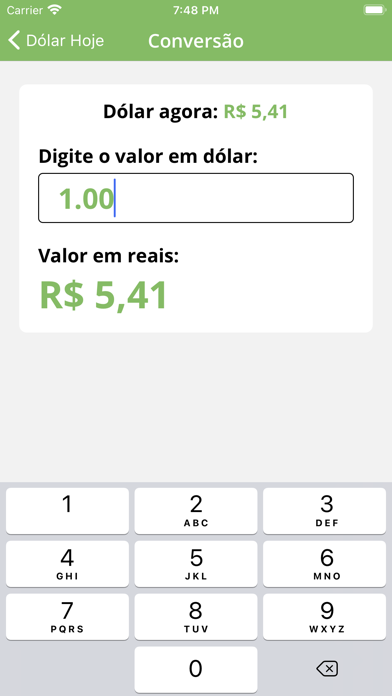 Dolar Hoje Screenshot