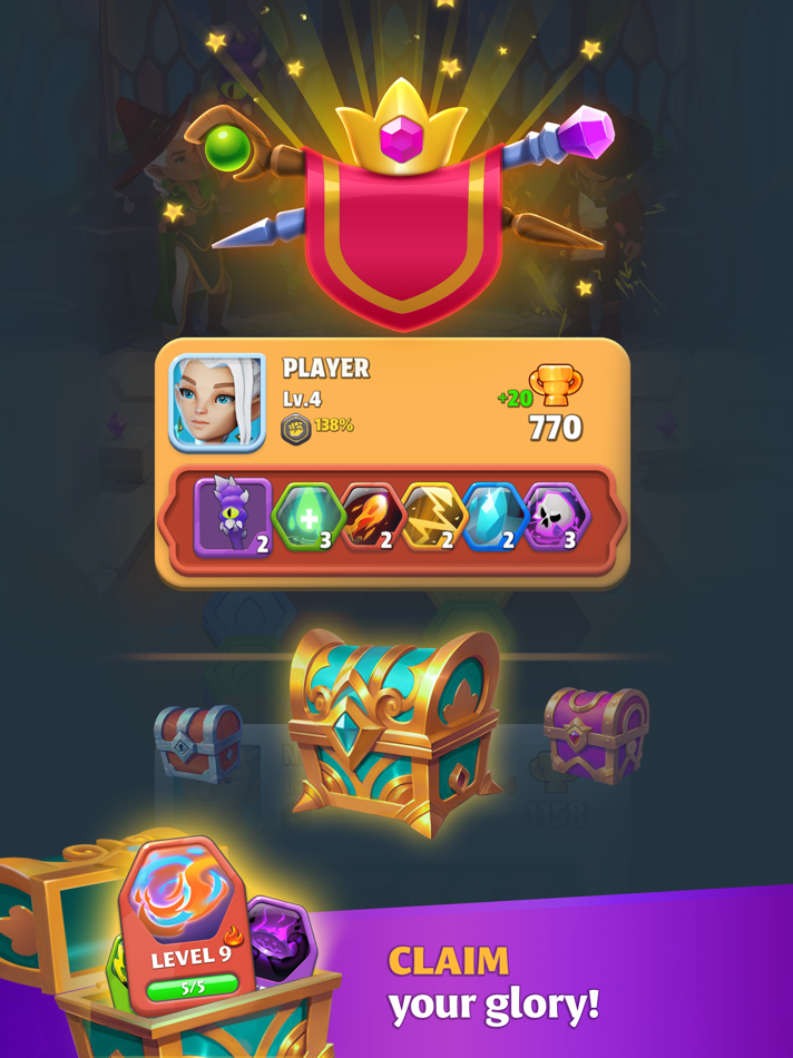 #5. Hex Heroes・Hexagon puzzle game (iOS) Podle: DCGamePub Limited