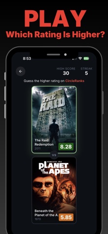 CircleRanks: Rate Movies & TV screenshot