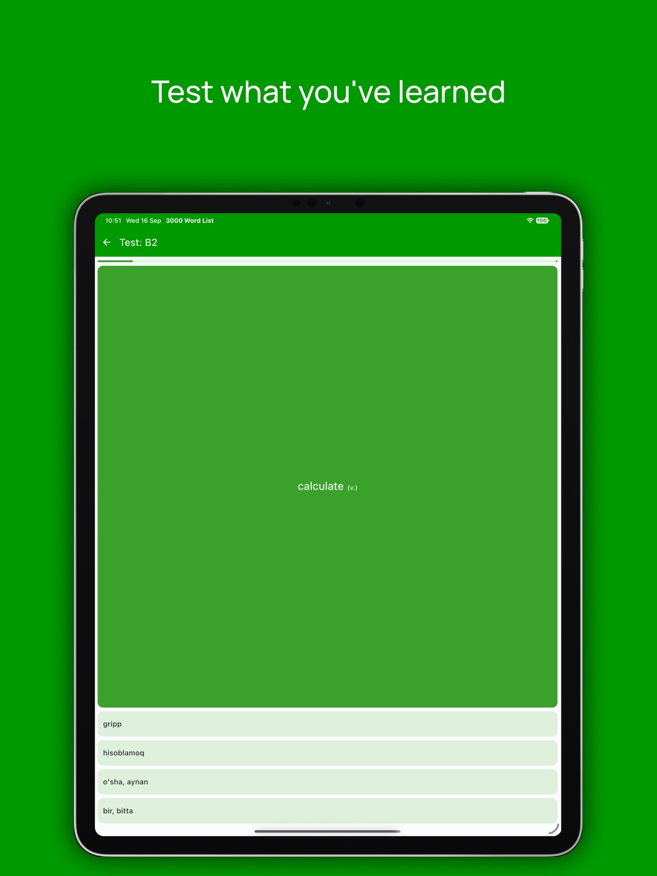 Screenshot 10 of 3000 Word List