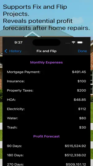 House Flip Analysis screenshot 2