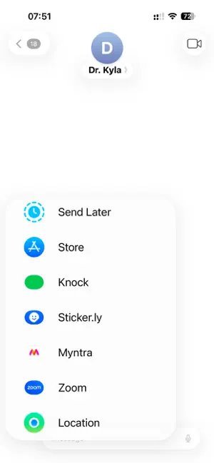Knock Messaging screenshot 2