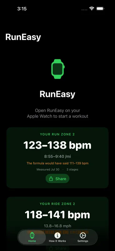 RunEasy. screenshot 1 of 5