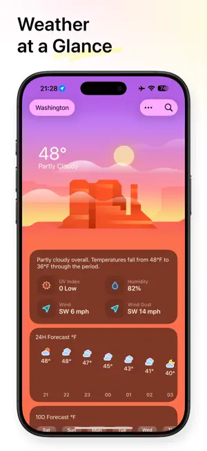 Weather mini - Trip Forecasts screenshot 1