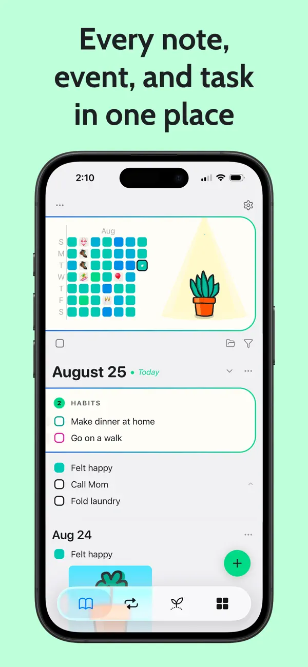 Screenshot #2 pour Grow: Creative Mood Journal