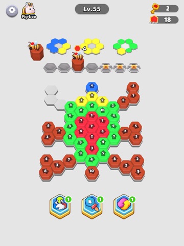 Bee Away - Hexa Out Puzzle iPad screenshot