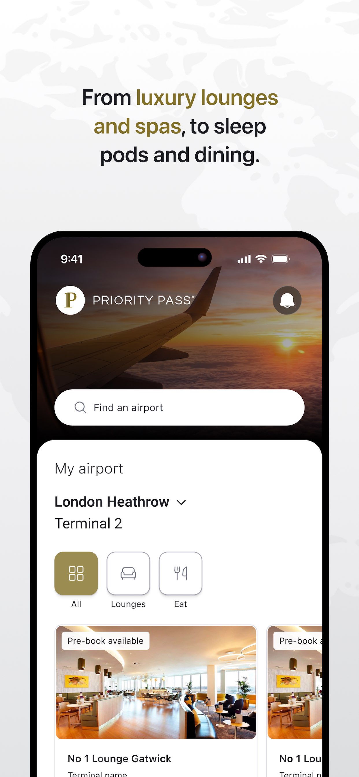 Priority Pass+ 截图 2