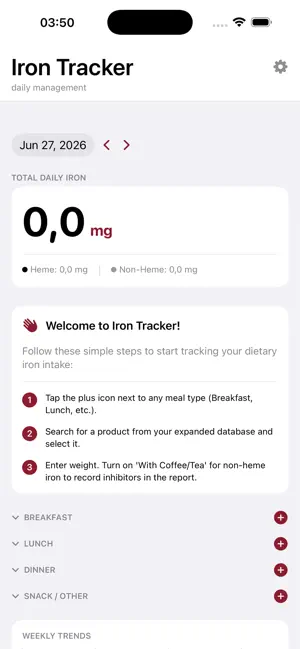 Iron Tracker screenshot 1