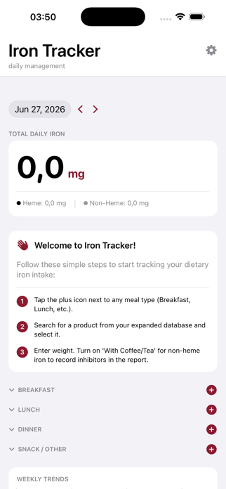 Iron Tracker Screenshot 1 of 4