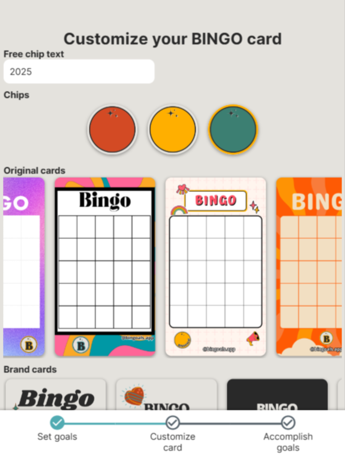 Bingoals App