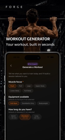 Forge: Gym Tracker & Coach Screenshot 7 of 8
